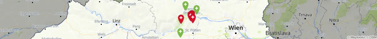 Kartenansicht für Apotheken-Notdienste in der Nähe von Spitz (Krems (Land), Niederösterreich)